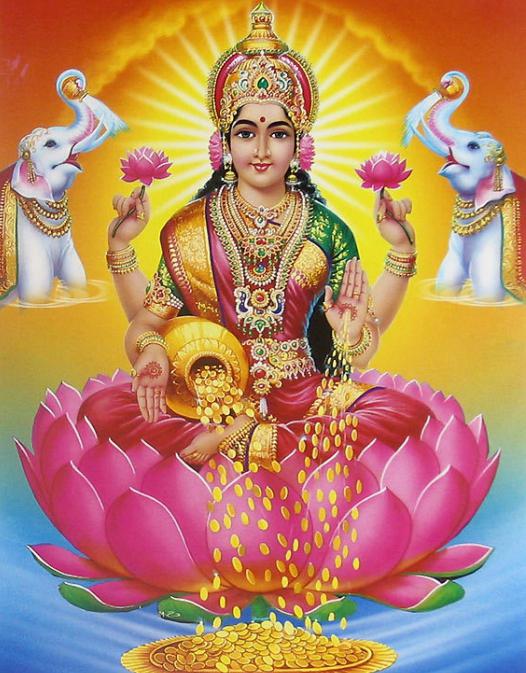 Mantra Lakshmi เป็นพิธีกรรมที่ให้ความมั่งคั่งความมั่งคั่งและความสุข