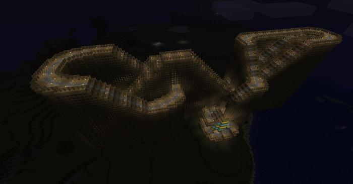 วิธีการสร้างรถไฟเหาะใน minecraft